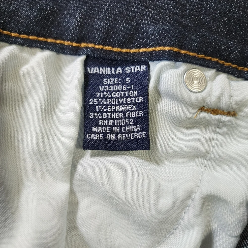 Vanilla Star Hi Waist Jean Shorts Sz 5 W27